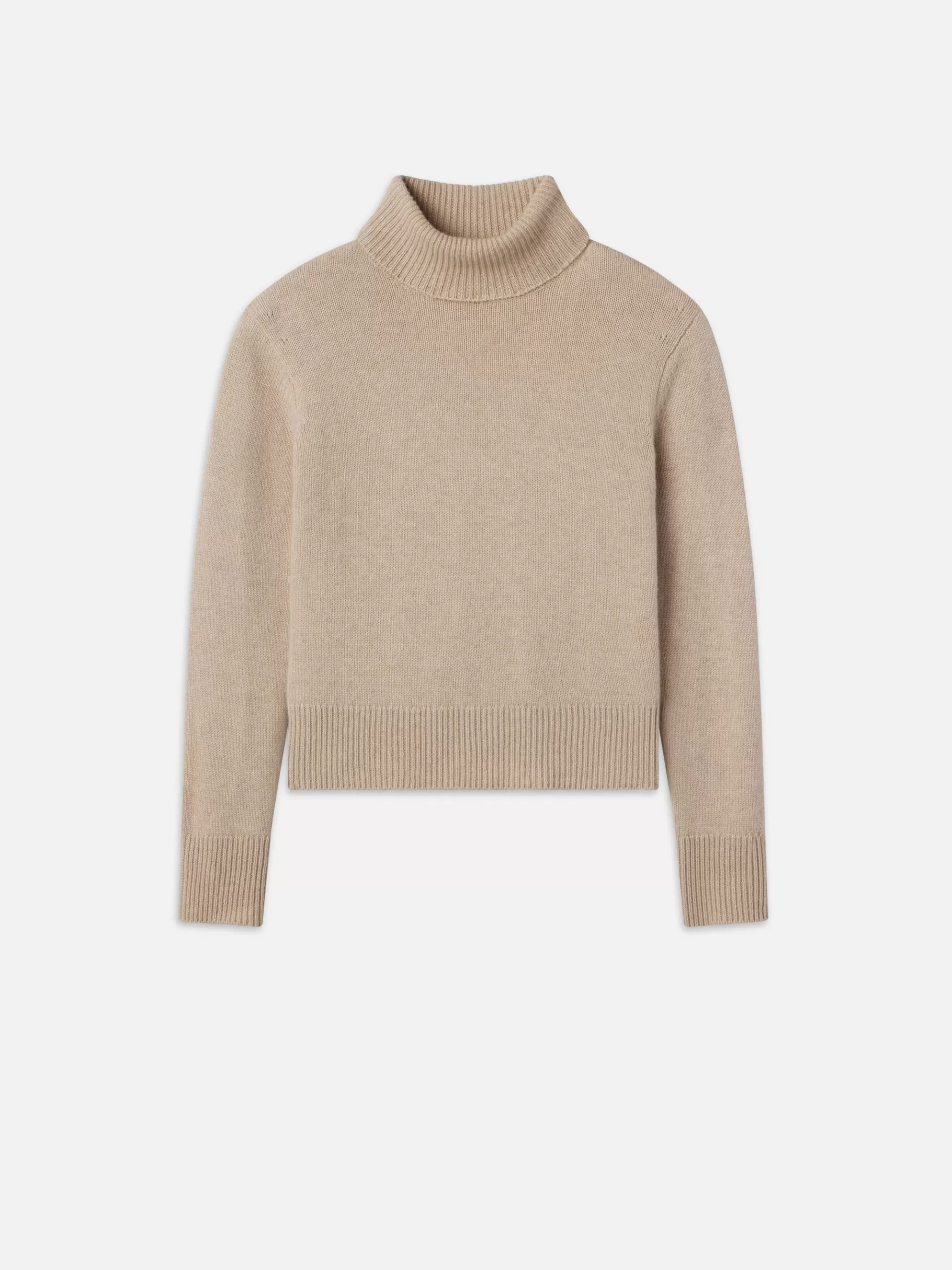 Sweaters*FRAME Clean Turtleneck Sweater in Oatmeal Heather Oatmealheather