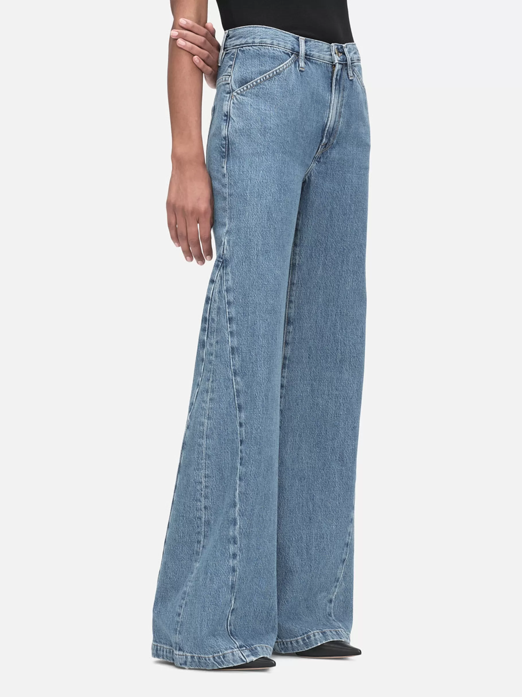 Wide Leg*FRAME Le Baggy Palazzo in Ocean Drive Oceandrive