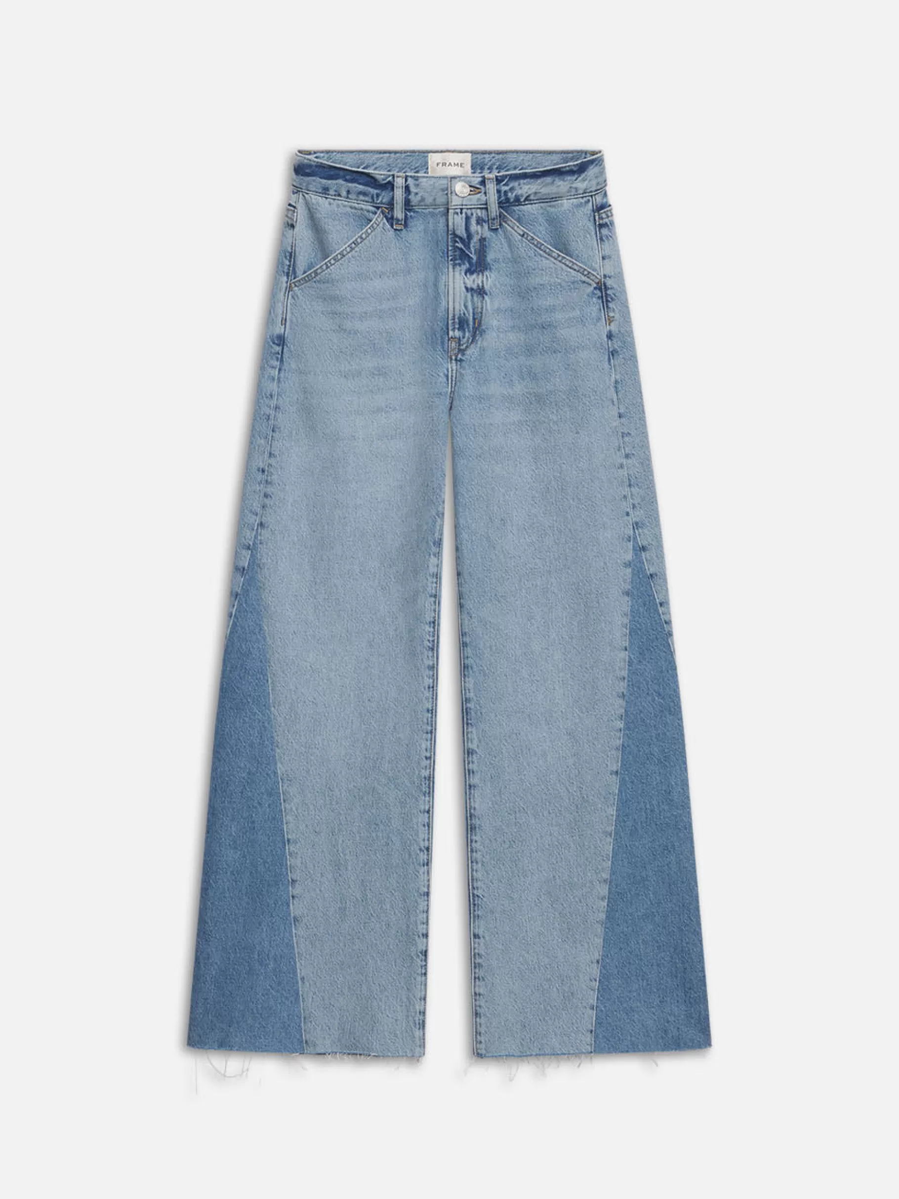 Wide Leg*FRAME Le Baggy Palazzo Outseam Insert in Fairytale
