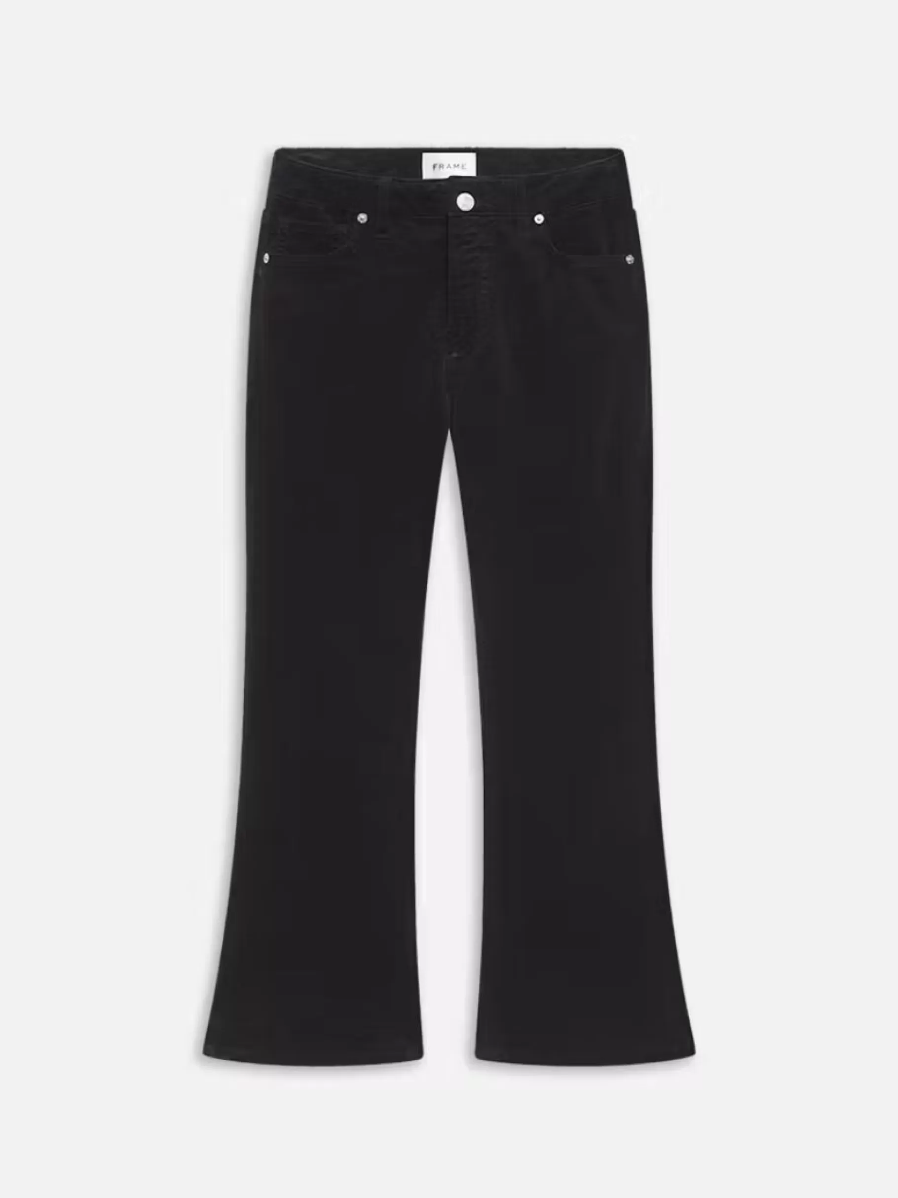 Pants*FRAME Le Crop Mini Boot Corduroy in Black