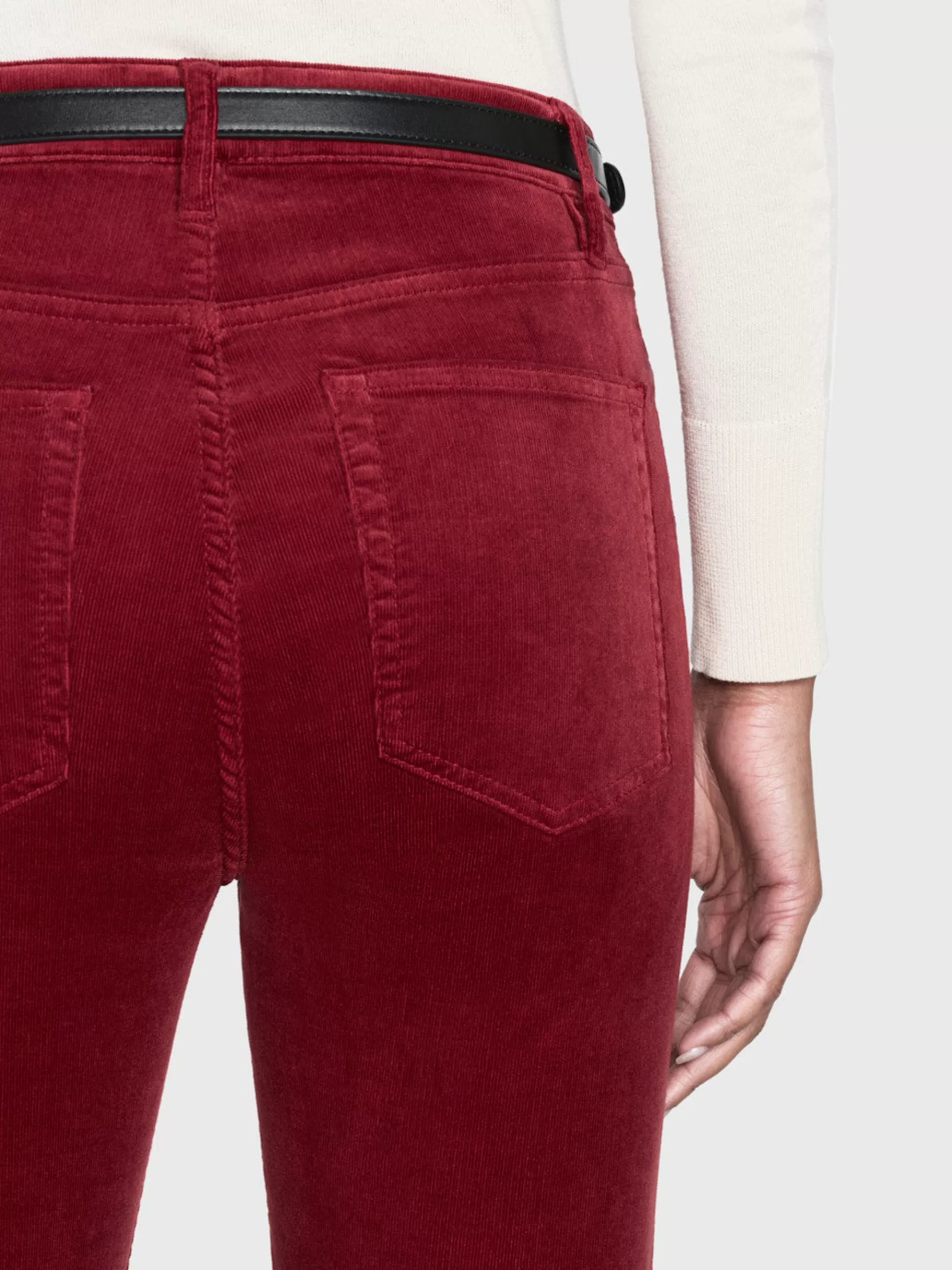 Pants*FRAME Le Crop Mini Boot Corduroy in Paprika