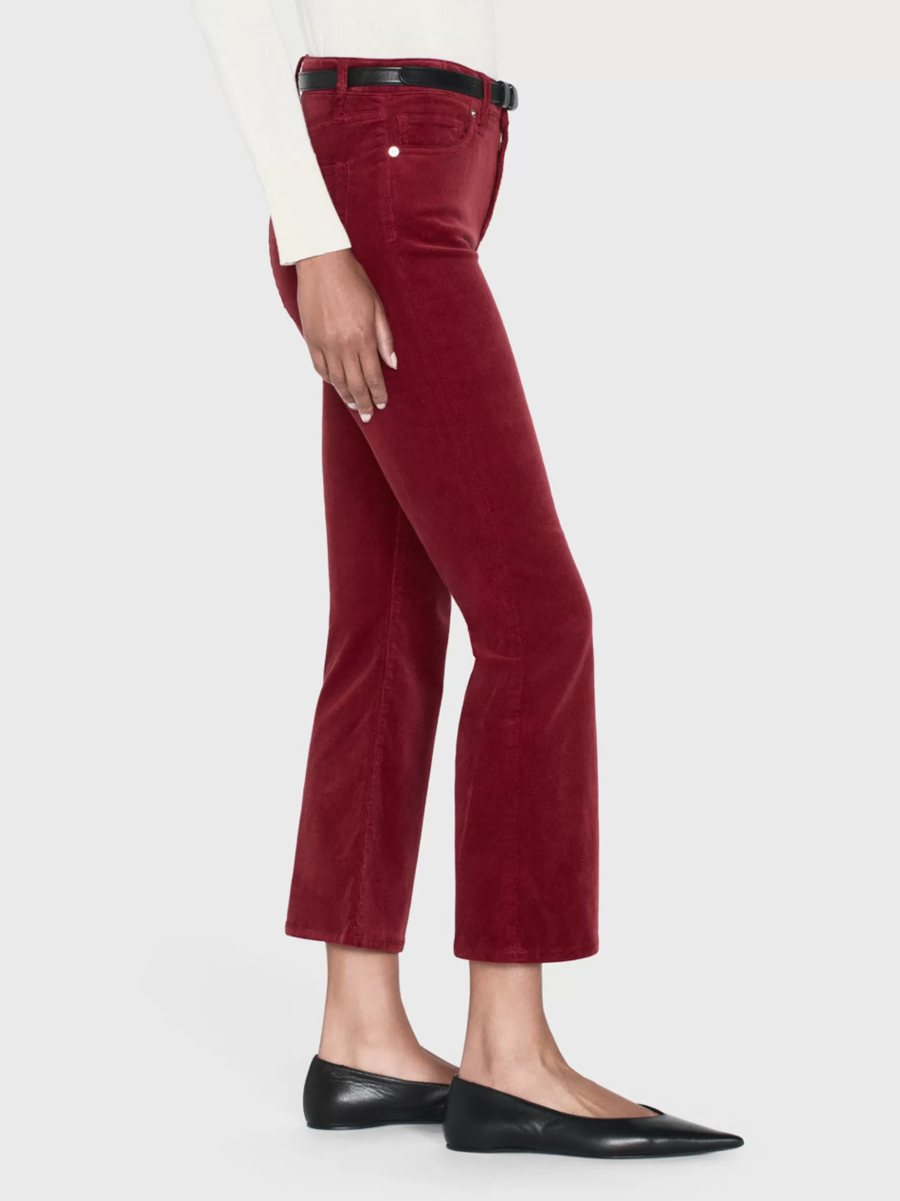 Pants*FRAME Le Crop Mini Boot Corduroy in Paprika