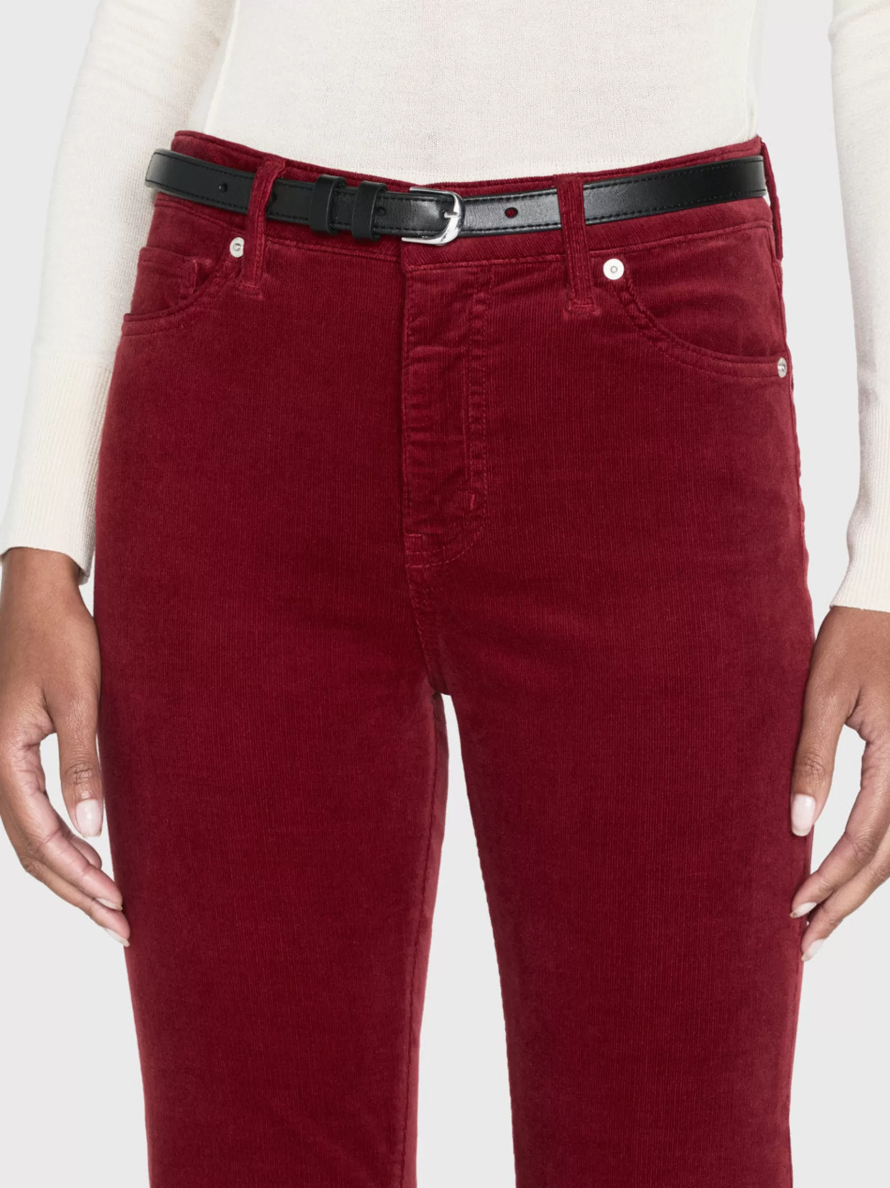 Pants*FRAME Le Crop Mini Boot Corduroy in Paprika