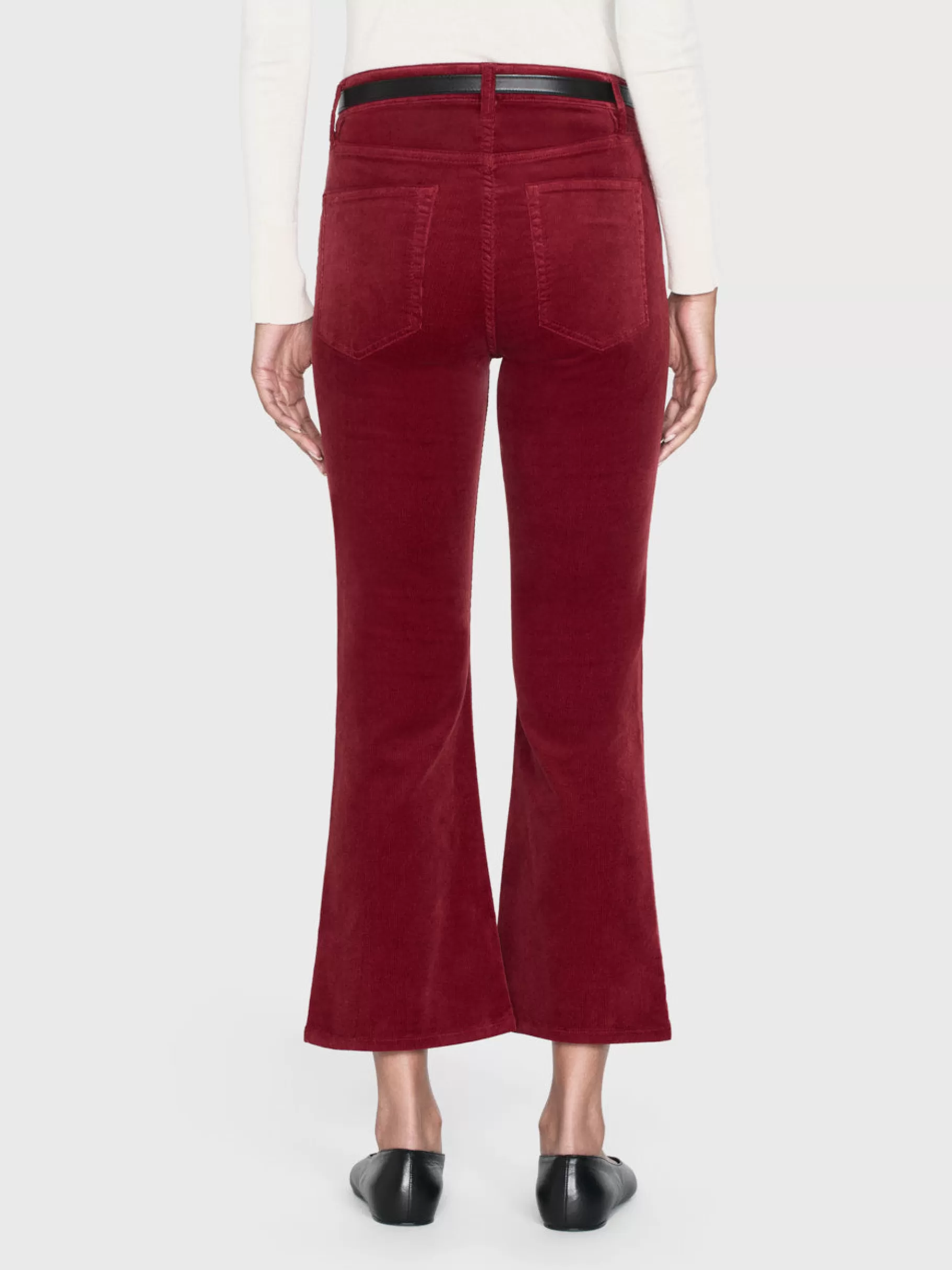 Pants*FRAME Le Crop Mini Boot Corduroy in Paprika