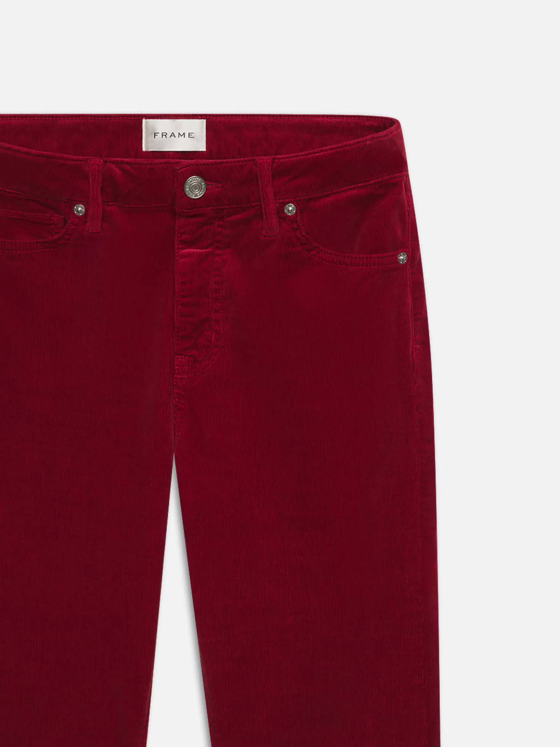 Pants*FRAME Le Crop Mini Boot Corduroy in Paprika