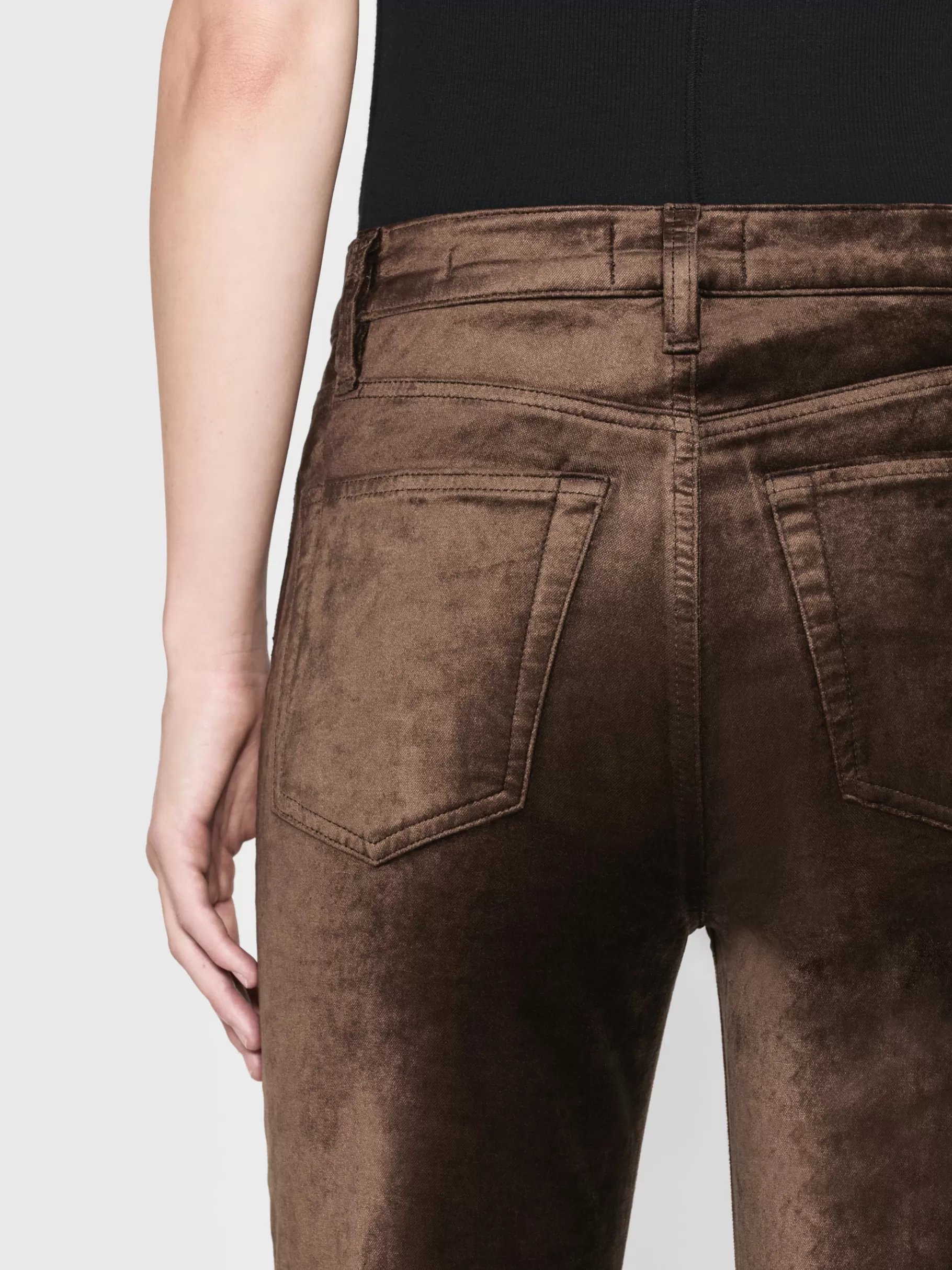 Straight | Pants*FRAME Le Sleek Straight Velveteen in Peppercorn Velvet Peppercornvelvet