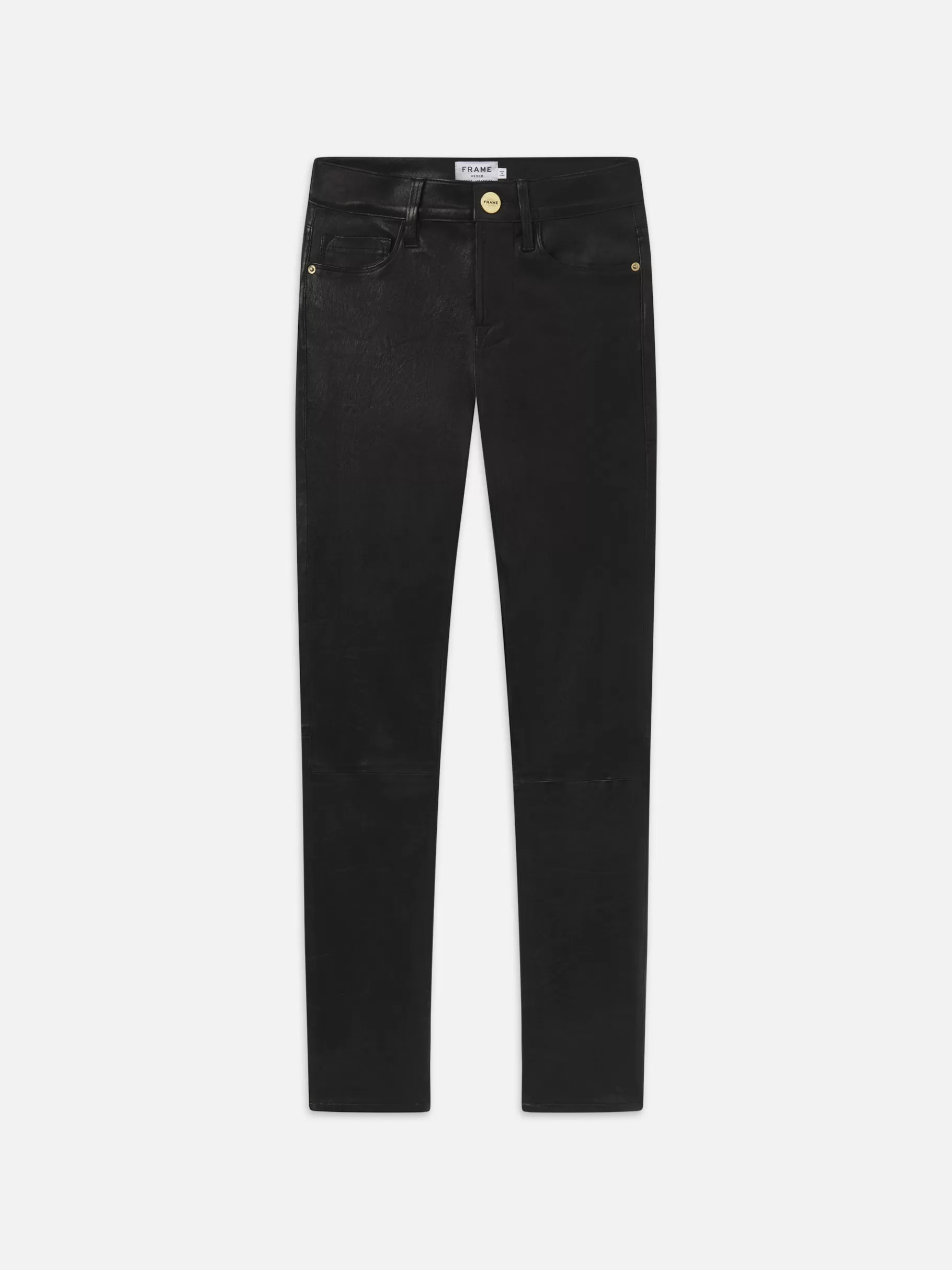 Leather & Suede | Pants*FRAME Leather Le High Skinny in Washed Black Washedblack