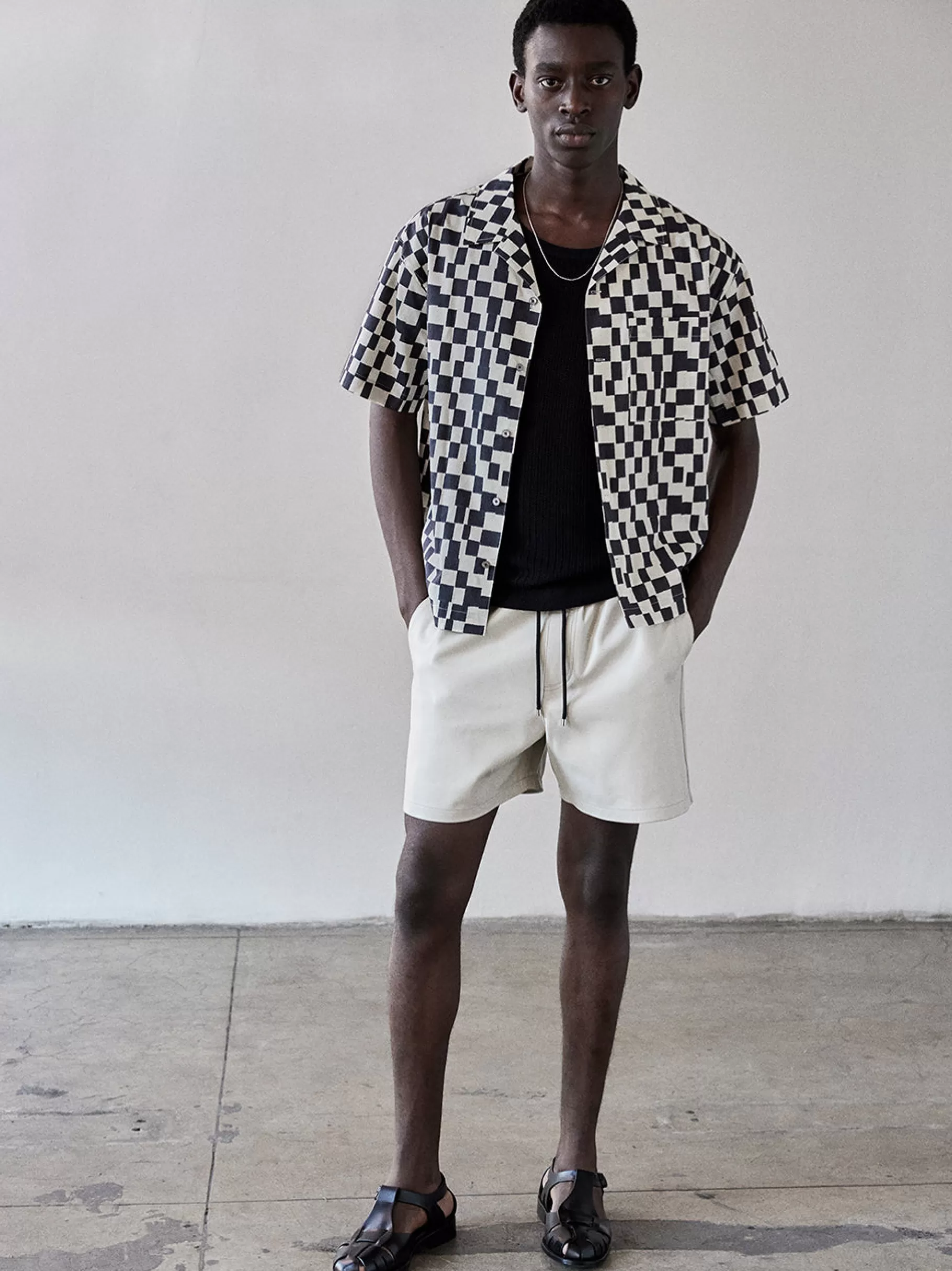 Leather & Suede | Pants & Shorts*FRAME Leather Volley Short in White Canvas Whitecanvas