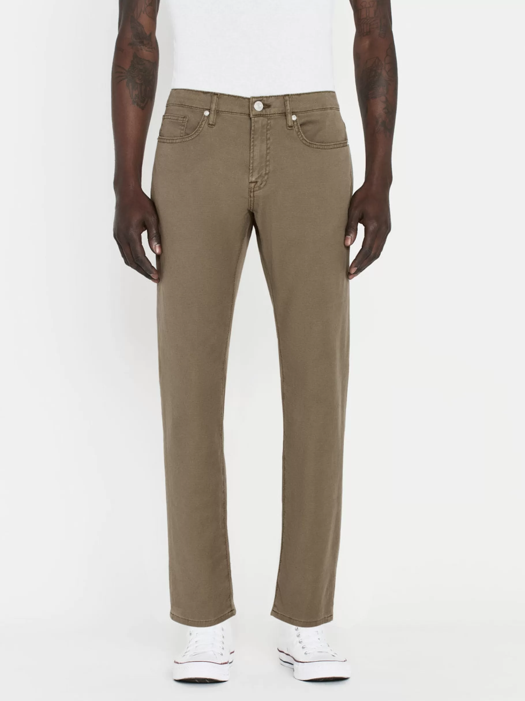Slim*FRAME L'Homme Slim Lightweight Twill in Garage Dry Sage Garagedrysage