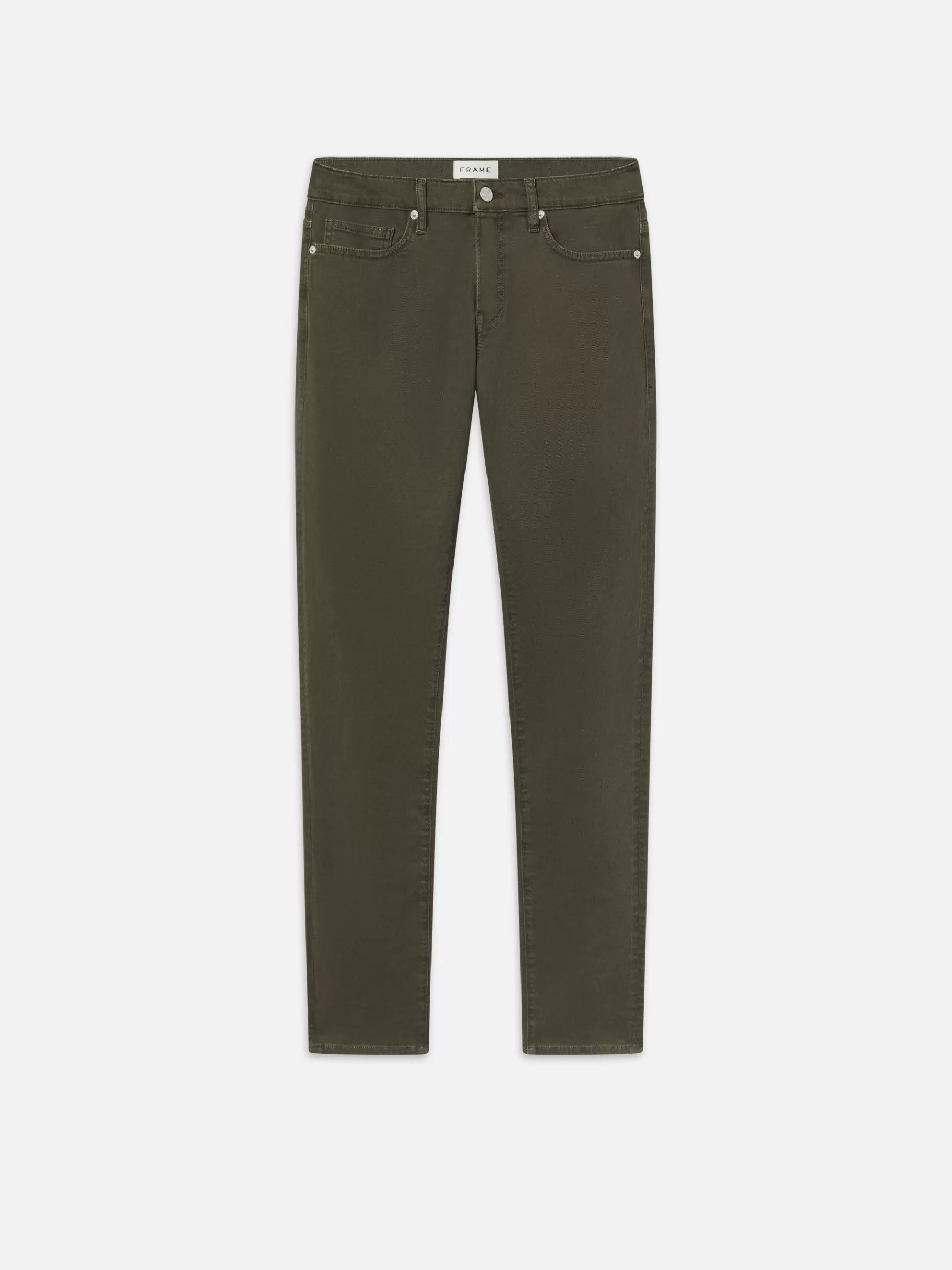 Slim*FRAME L'Homme Slim Twill in Garage Moss Green Garagemossgreen