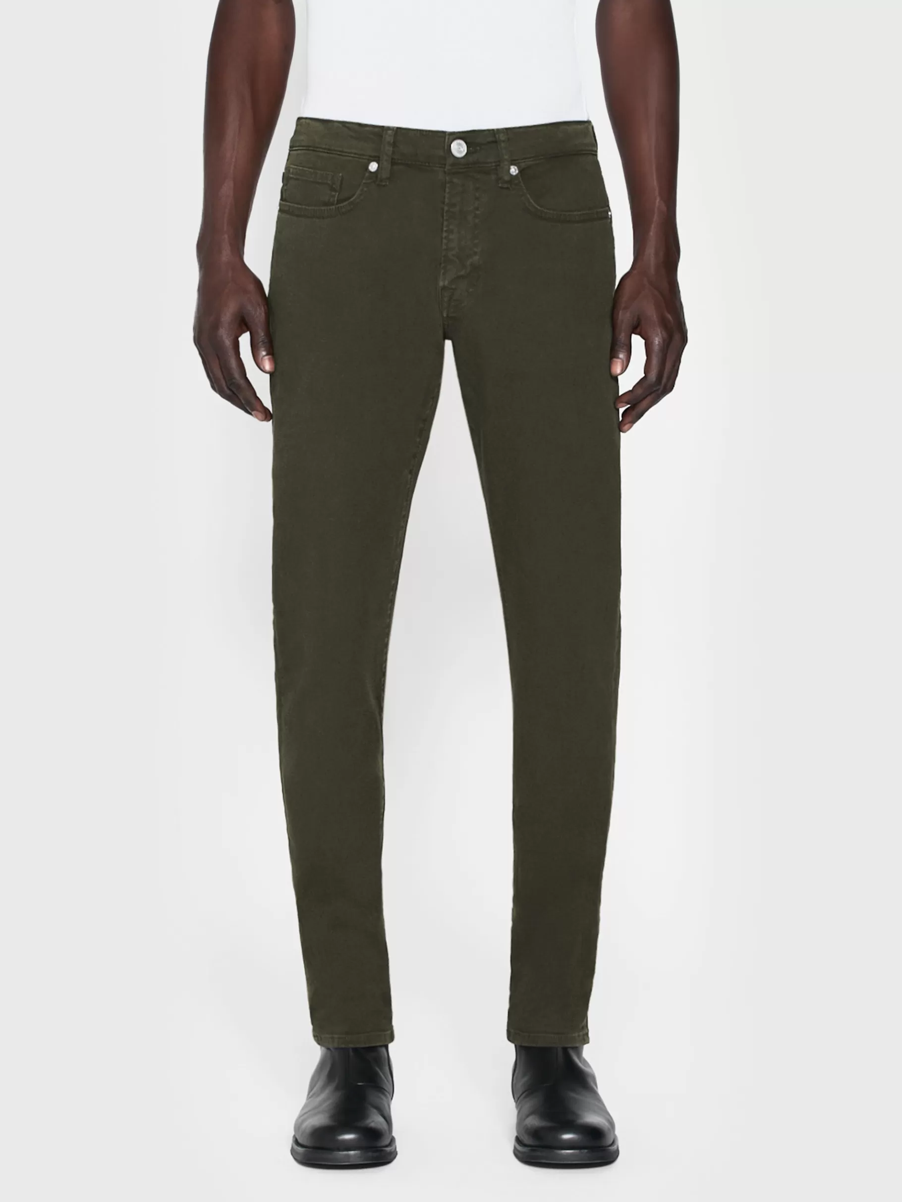 Slim*FRAME L'Homme Slim Twill in Garage Moss Green Garagemossgreen