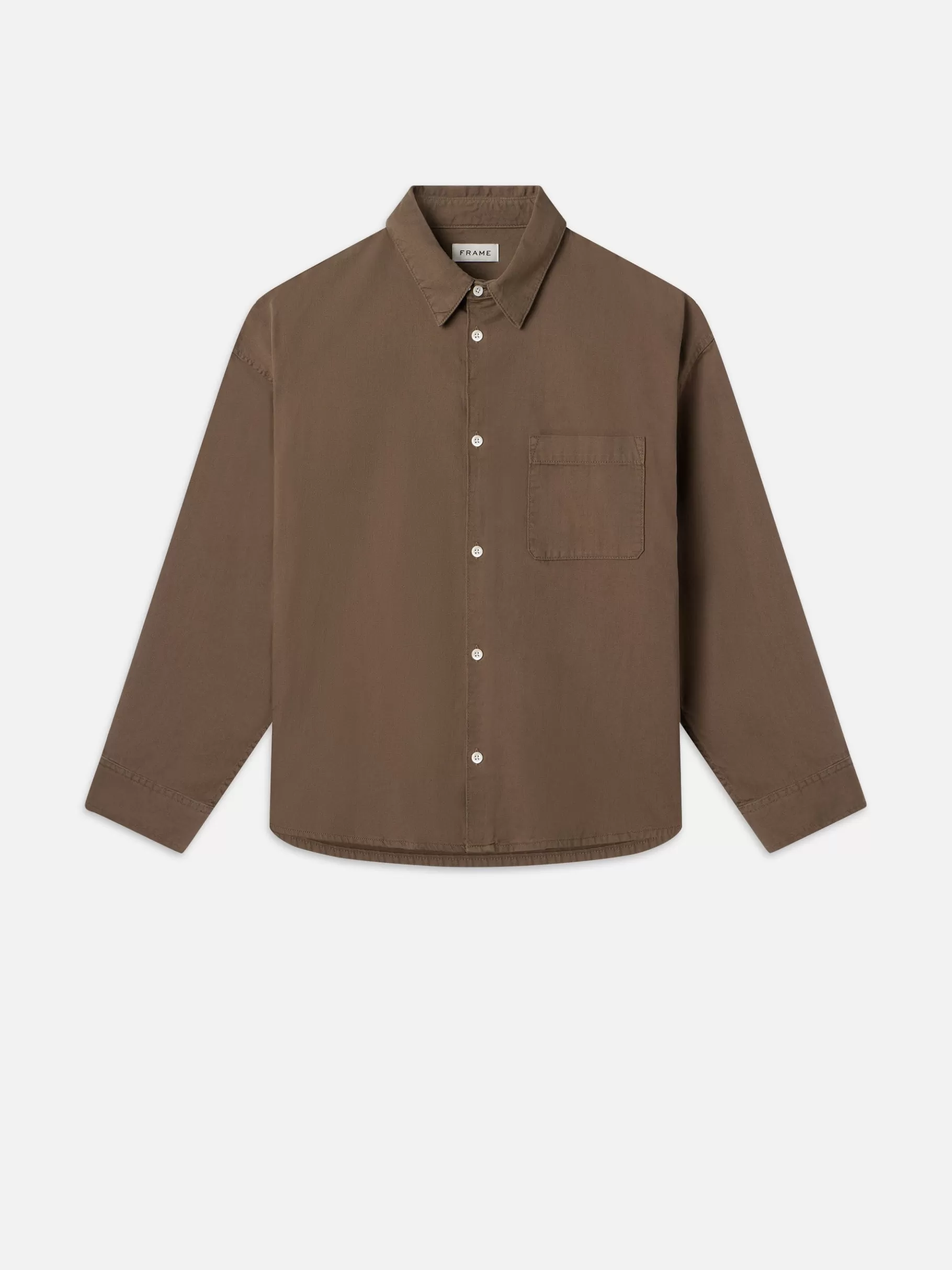 Denim Shirts | Shirts*FRAME Relaxed Denim Shirt in Taupe