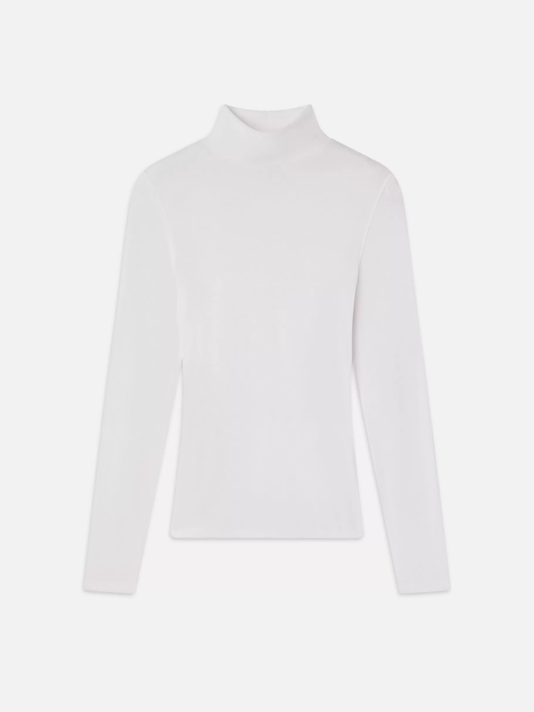 Tanks & Tees*FRAME Rib Turtleneck in White