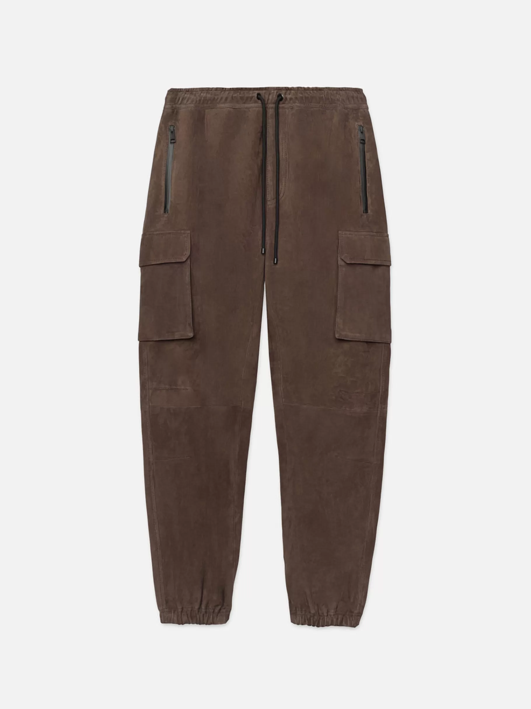 Leather & Suede | Pants & Shorts*FRAME Suede Cargo Jogger in Dark Wood Darkwood