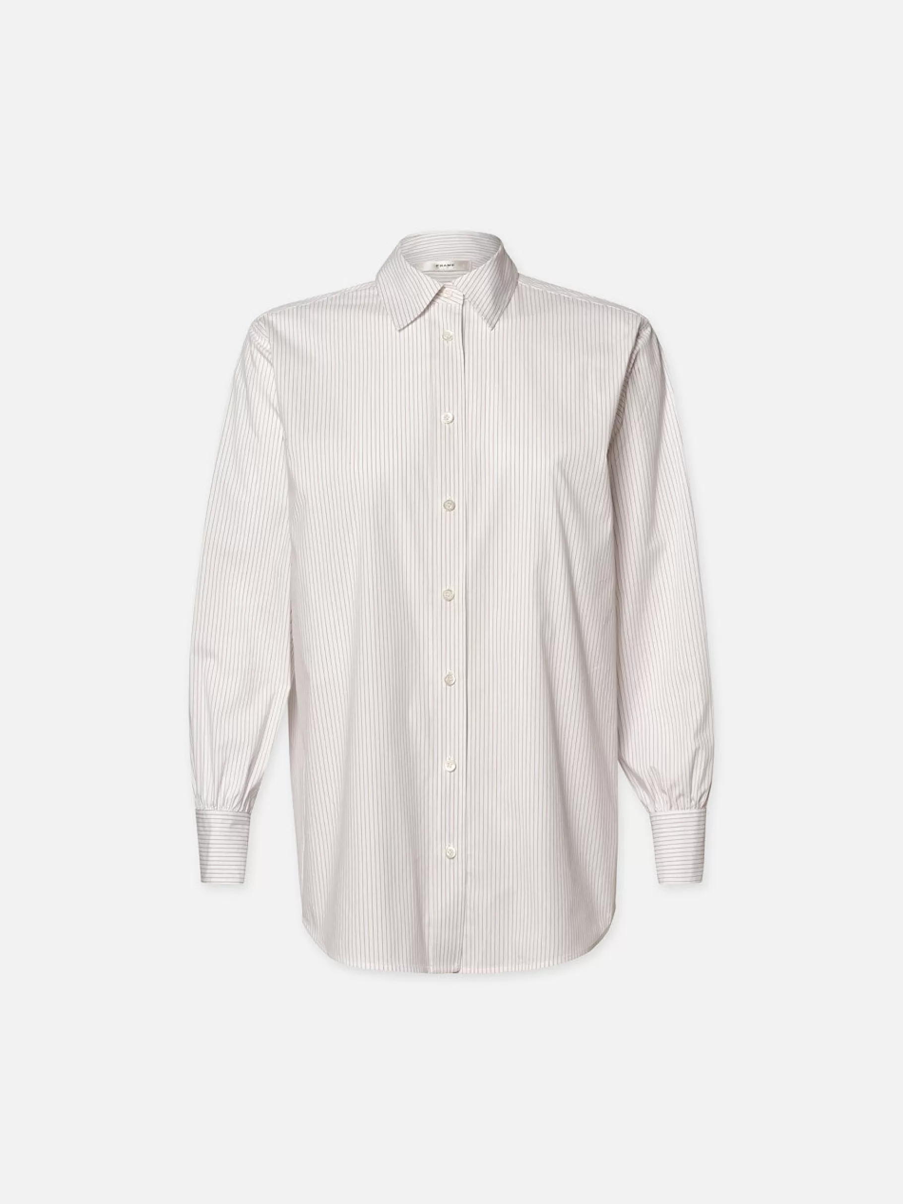 Tops & Blouses*FRAME The Borrowed Shirt in White Multi Whitemulti