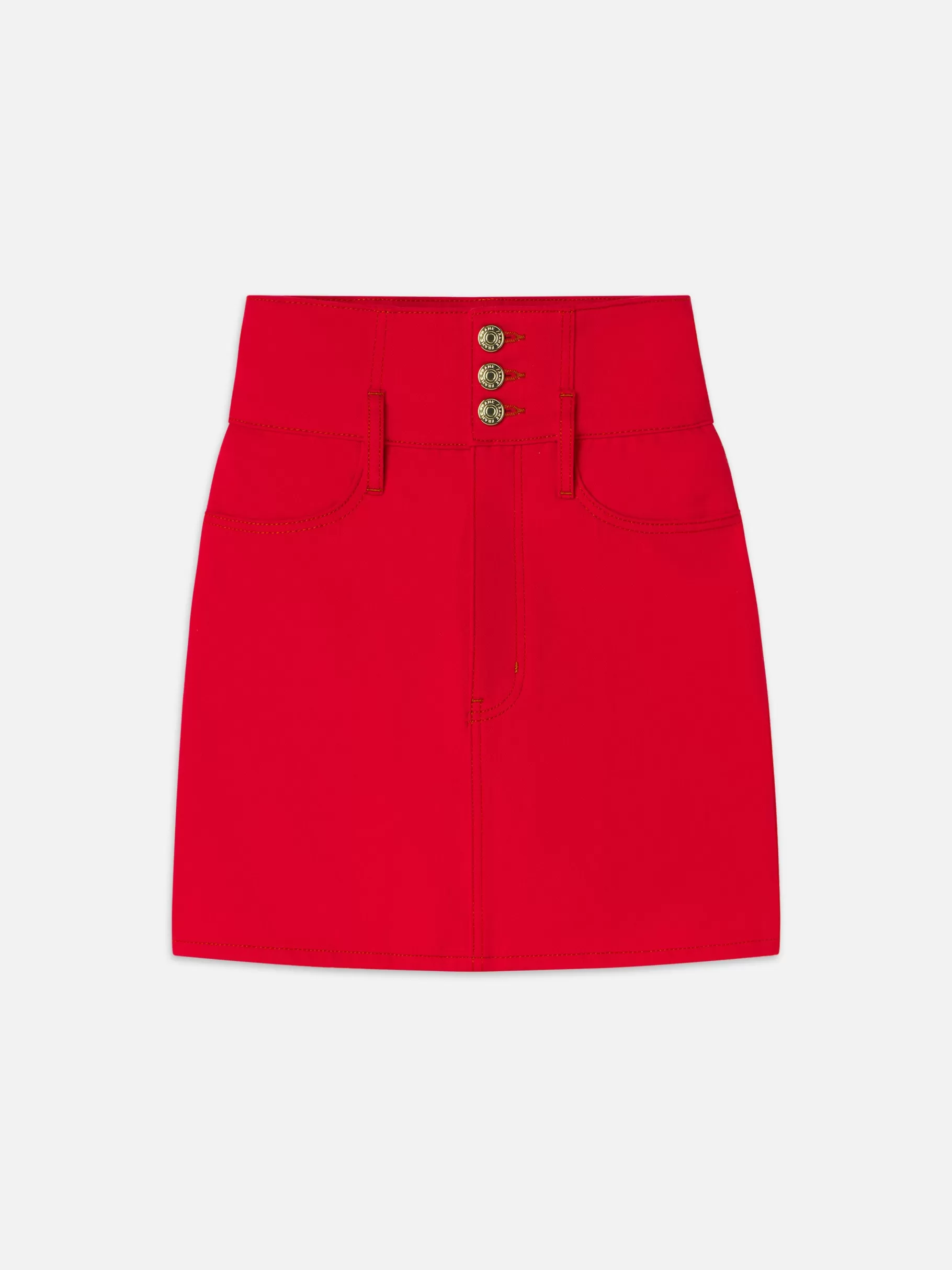 Skirts & Shorts*FRAME The Corset Mini Skirt in Herrera Red Herrerared