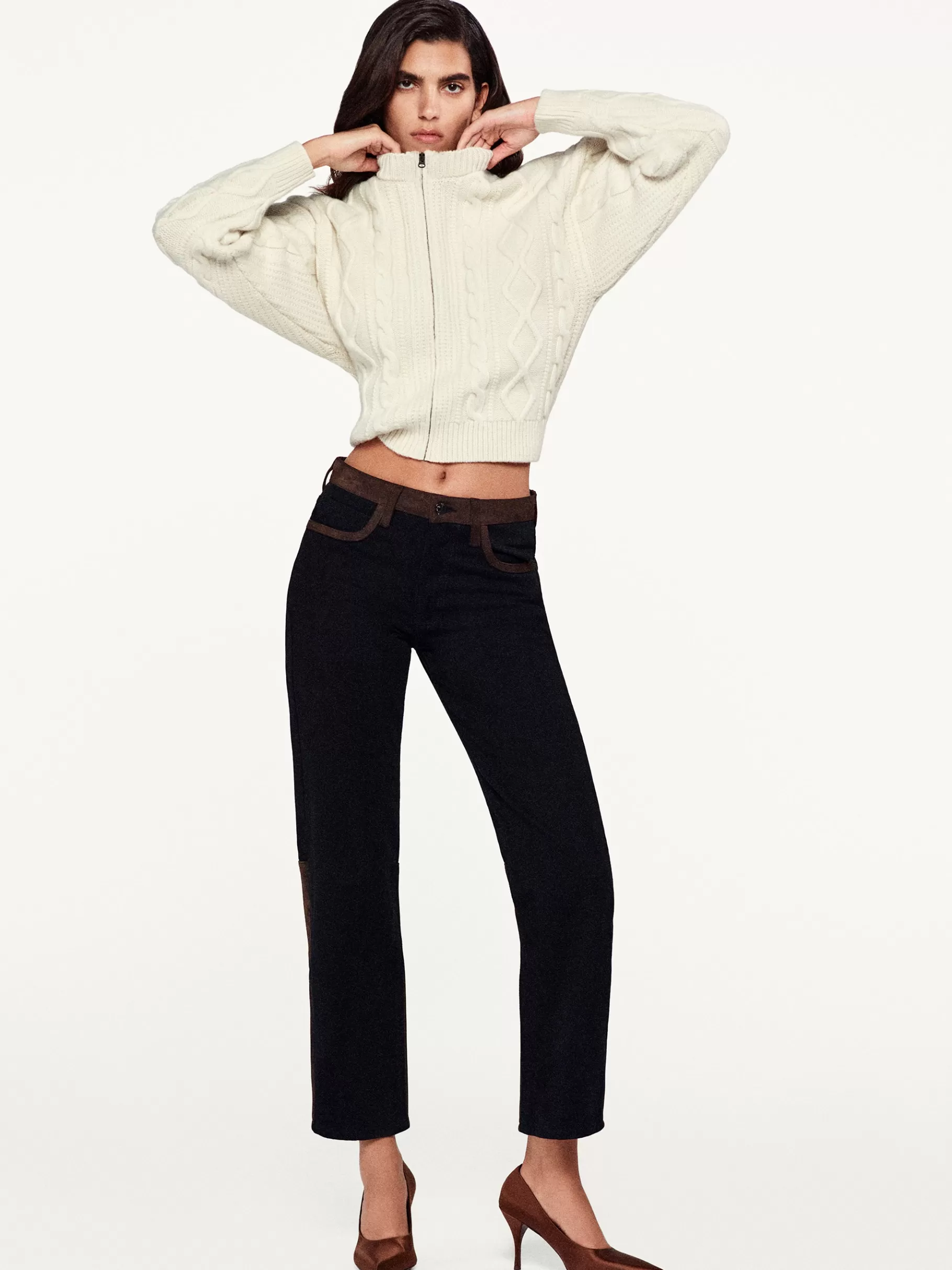Straight | Pants*FRAME The Equestrian Straight in Trouble Suede Troublesuede