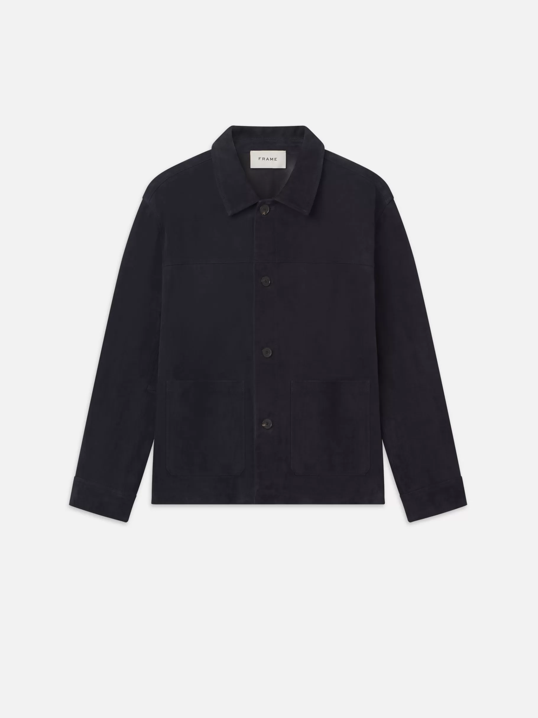 Leather & Suede | Jackets & Coats*FRAME Unlined Suede Chore Coat in Dark Navy Darknavy
