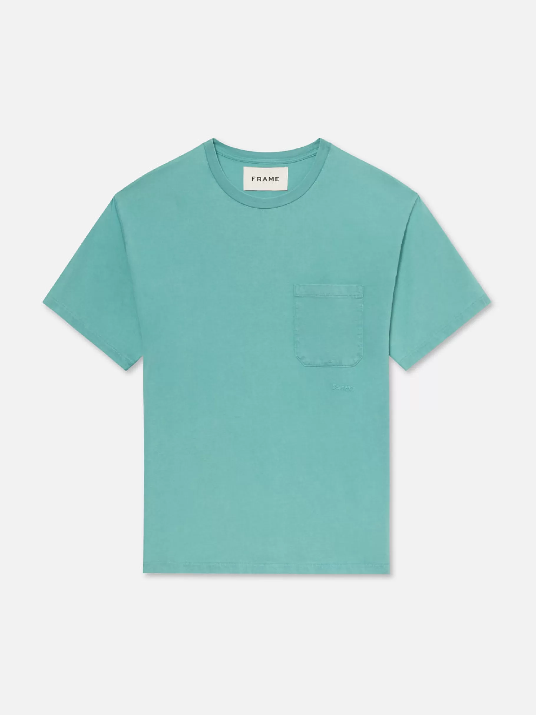 Tees & Polos*FRAME Vintage Tee in Aqua Blue Aquablue
