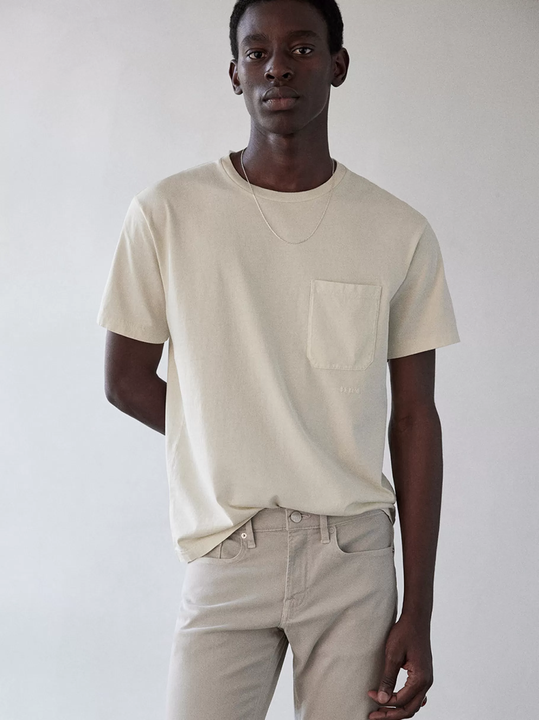 Tees & Polos*FRAME Vintage Tee in White Sand Whitesand