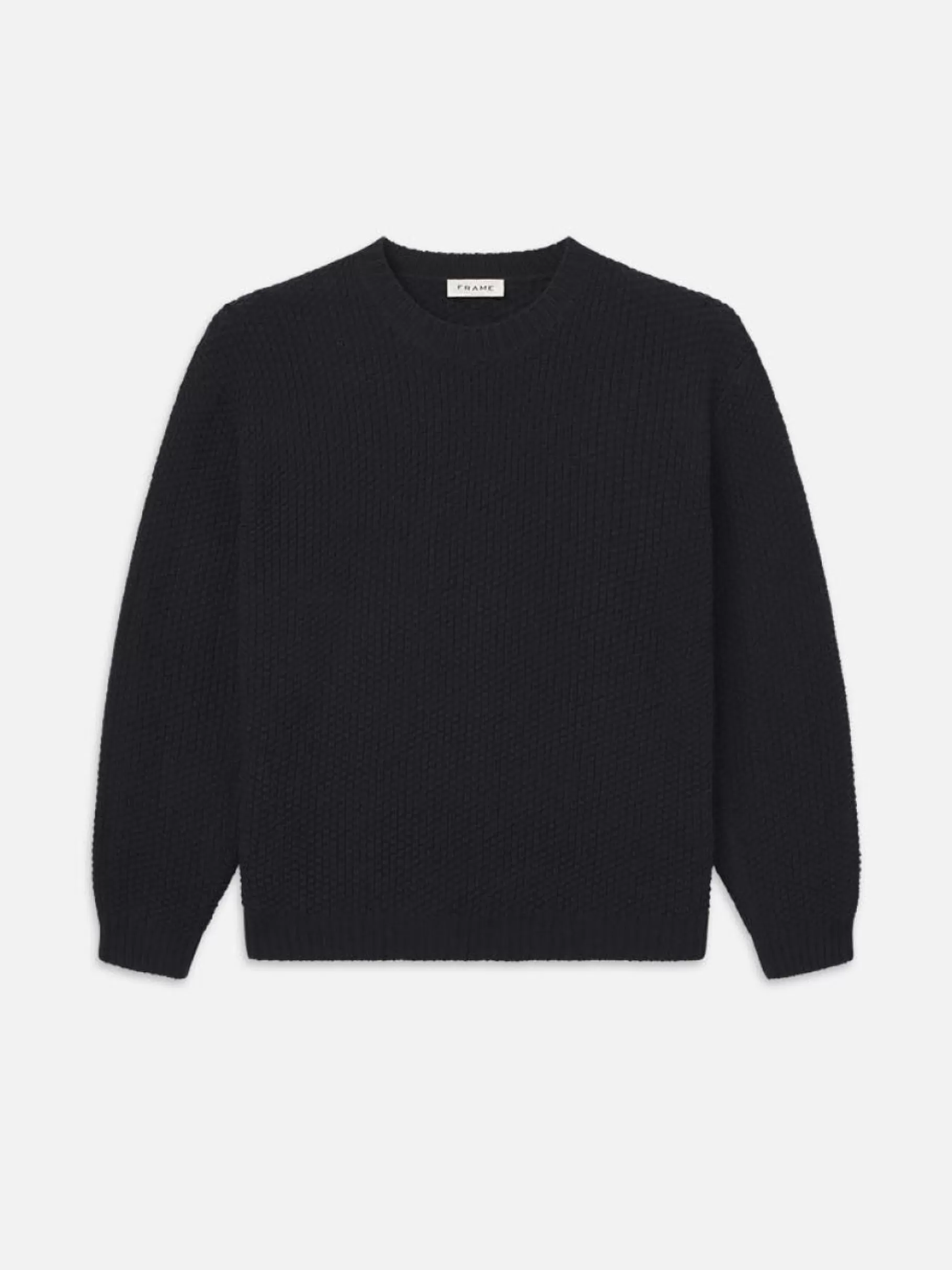 Sweaters & Hoodies*FRAME Wool Cashmere Textured Sweater in Dark Navy Darknavy